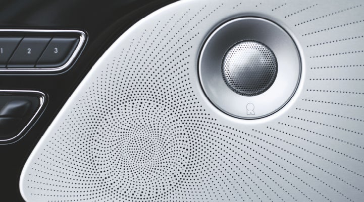 A stylish speaker cover of a 2024 Lincoln Aviator® SUV is shown | Sheehy Lincoln of Richmond in Richmond VA