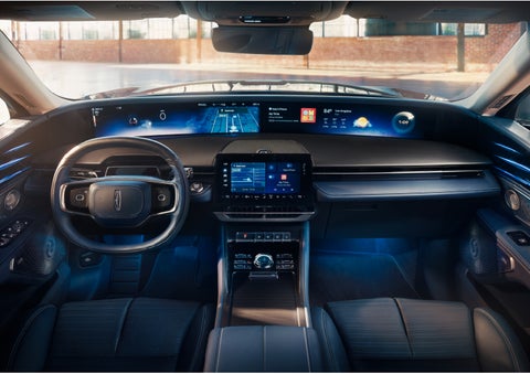 The panoramic display is shown in a 2024 Lincoln Nautilus® SUV. | Sheehy Lincoln of Richmond in Richmond VA